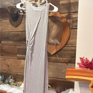 Striped Sleeveless Maxi Dress